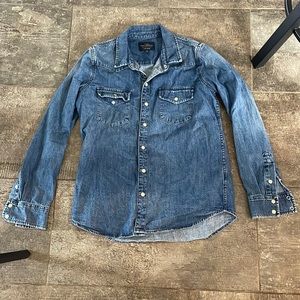 Lucky Brand Womens Jean Jacket- Button Up- Size Small
